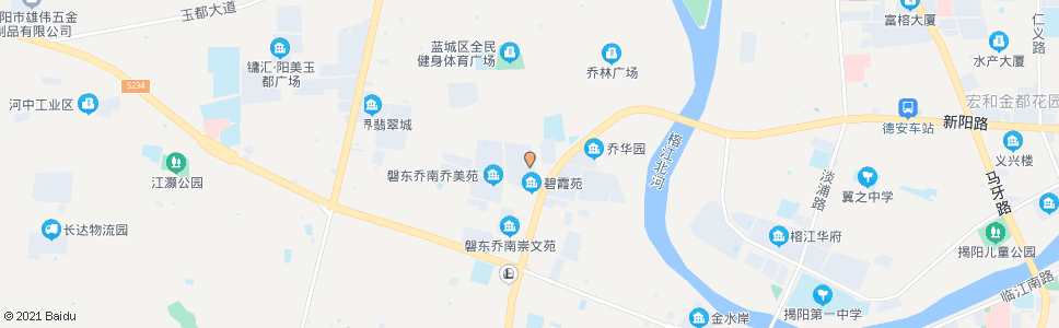 揭阳乔南玉器市场_公交站地图_揭阳公交_妙搜公交查询2025