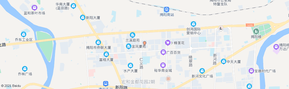 揭阳锦绣家园_公交站地图_揭阳公交_妙搜公交查询2025