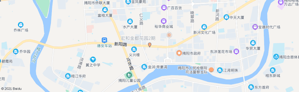 揭阳东山建设局_公交站地图_揭阳公交_妙搜公交查询2024