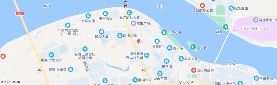 清远新北江小学(凤鸣校区)_公交站地图_清远公交_妙搜公交查询2024