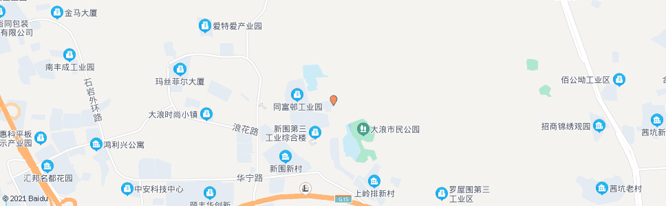 深圳大浪宝坤工业区_公交站地图_深圳公交_妙搜公交查询2025