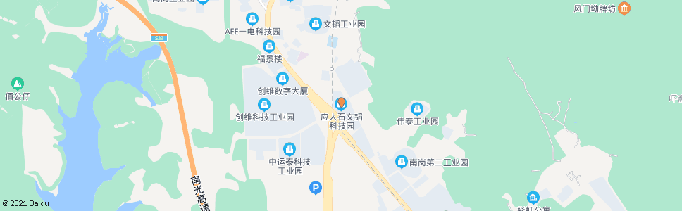 深圳应人石科技园_公交站地图_深圳公交_妙搜公交查询2025