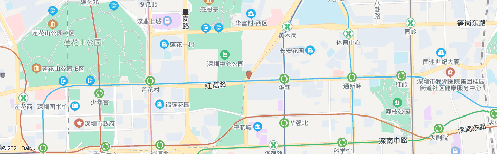 深圳华富路2_公交站地图_深圳公交_妙搜公交查询2024