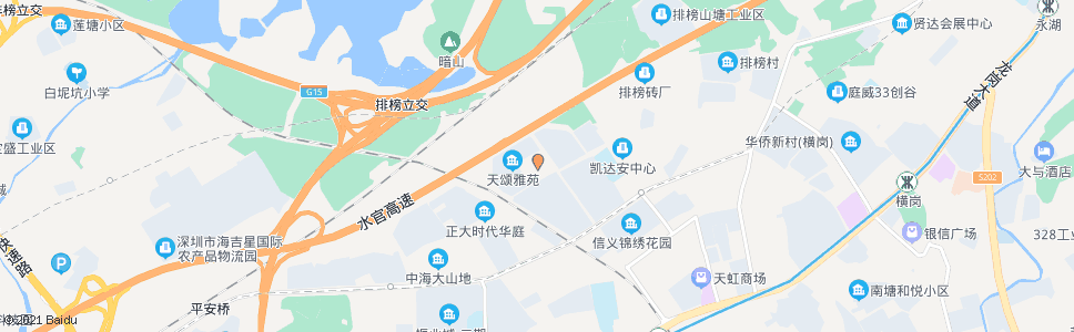 深圳横岗中学_公交站地图_深圳公交_妙搜公交查询2024