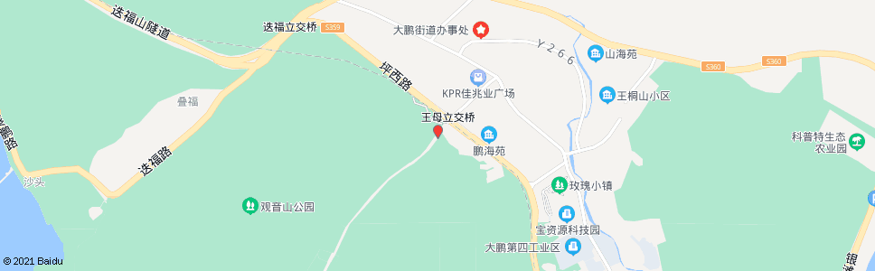 深圳观音山_公交站地图_深圳公交_妙搜公交查询2025