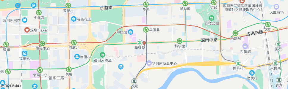 深圳华强路地铁公交接驳站_公交站地图_深圳公交_妙搜公交查询2025