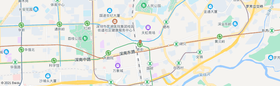 深圳老街站_公交站地图_深圳公交_妙搜公交查询2024
