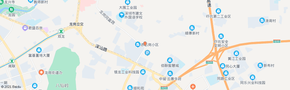 深圳赤石岗市场_公交站地图_深圳公交_妙搜公交查询2025