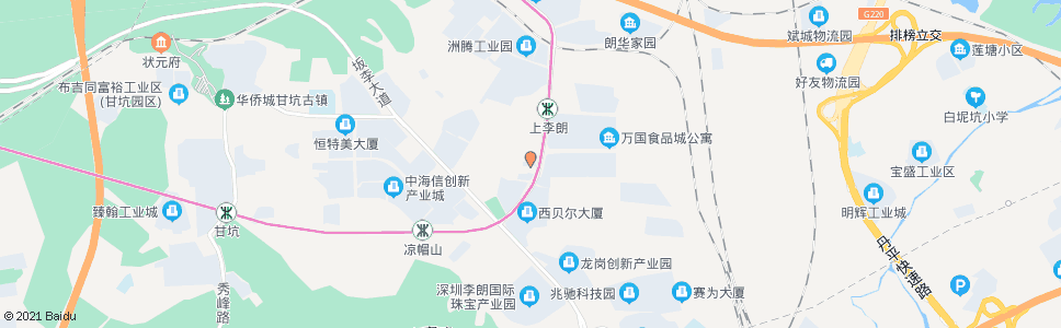 深圳老圩村_公交站地图_深圳公交_妙搜公交查询2025