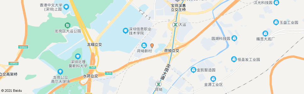 深圳荷坳新村_公交站地图_深圳公交_妙搜公交查询2024