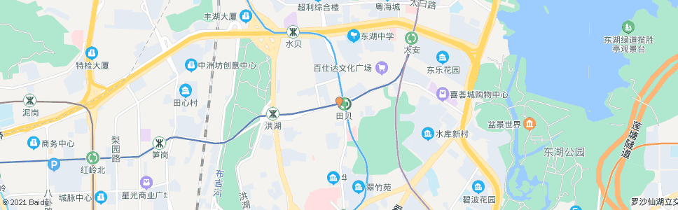 深圳田贝1_公交站地图_深圳公交_妙搜公交查询2024