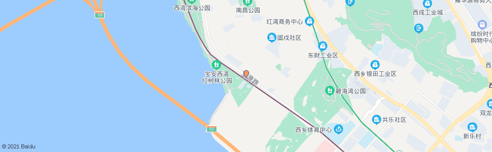 深圳海滨新村_公交站地图_深圳公交_妙搜公交查询2025