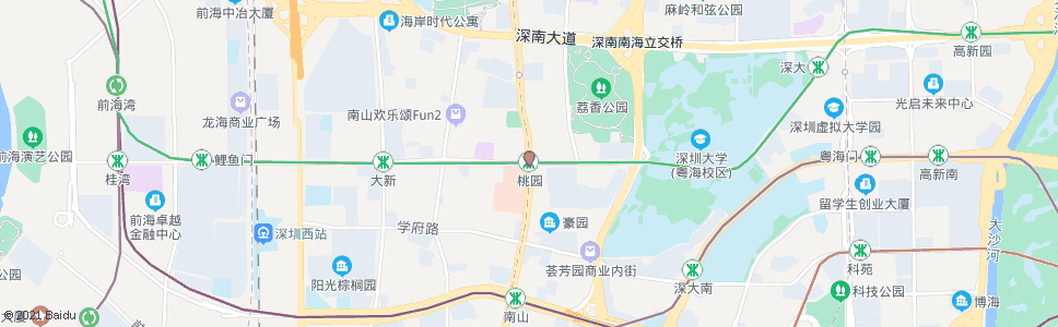 深圳桃园站_公交站地图_深圳公交_妙搜公交查询2025