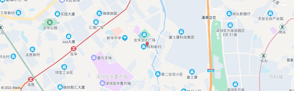 深圳共和新村_公交站地图_深圳公交_妙搜公交查询2025