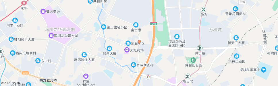 深圳水斗富豪新村_公交站地图_深圳公交_妙搜公交查询2025