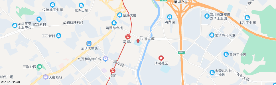 深圳龙华清湖小学场站_公交站地图_深圳公交_妙搜公交查询2024