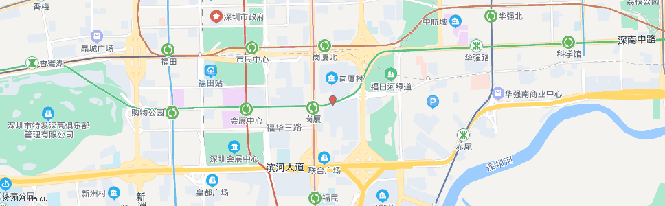 深圳福华新村_公交站地图_深圳公交_妙搜公交查询2024