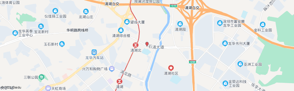 深圳清湖小学_公交站地图_深圳公交_妙搜公交查询2024