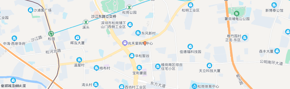 深圳松岗汽车站_公交站地图_深圳公交_妙搜公交查询2025