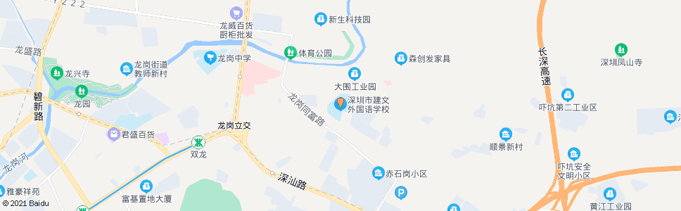 深圳建文中学_公交站地图_深圳公交_妙搜公交查询2025