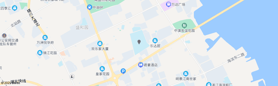 湛江市二中学_公交站地图_湛江公交_妙搜公交查询2025