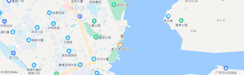 湛江东堤车站_公交站地图_湛江公交_妙搜公交查询2025