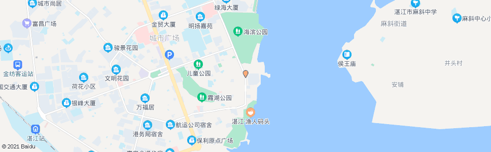 湛江汉口路_公交站地图_湛江公交_妙搜公交查询2024