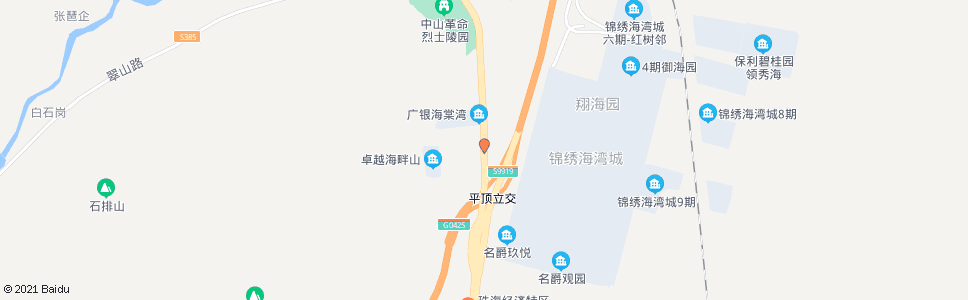 中山平顶村_公交站地图_中山公交_妙搜公交查询2024