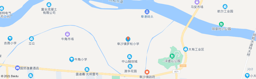 中山罗松小学_公交站地图_中山公交_妙搜公交查询2024