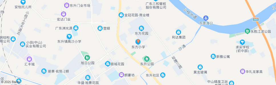 中山东方小学_公交站地图_中山公交_妙搜公交查询2024