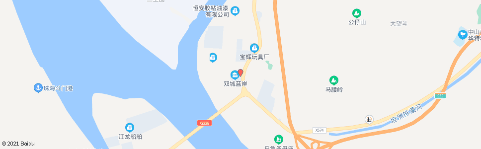 中山神湾双城蓝岸_公交站地图_中山公交_妙搜公交查询2024