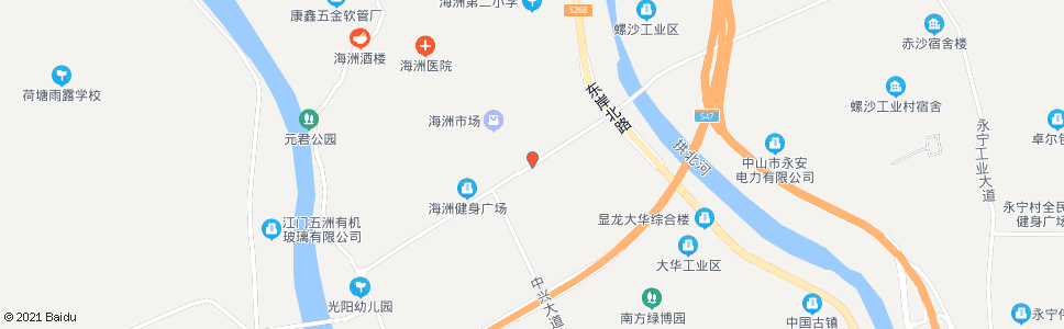 中山海洲市场路口_公交站地图_中山公交_妙搜公交查询2024