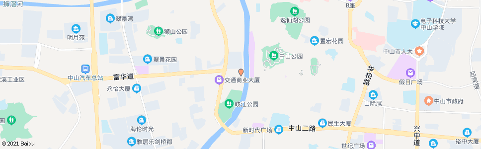 中山富华酒店_公交站地图_中山公交_妙搜公交查询2024