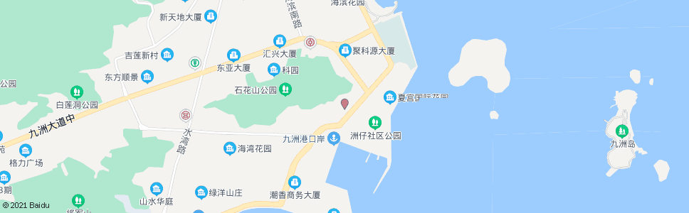 中山珠海市那洲公安检查站_公交站地图_中山公交_妙搜公交查询2024