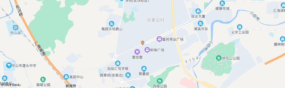 中山张家边市场_公交站地图_中山公交_妙搜公交查询2024