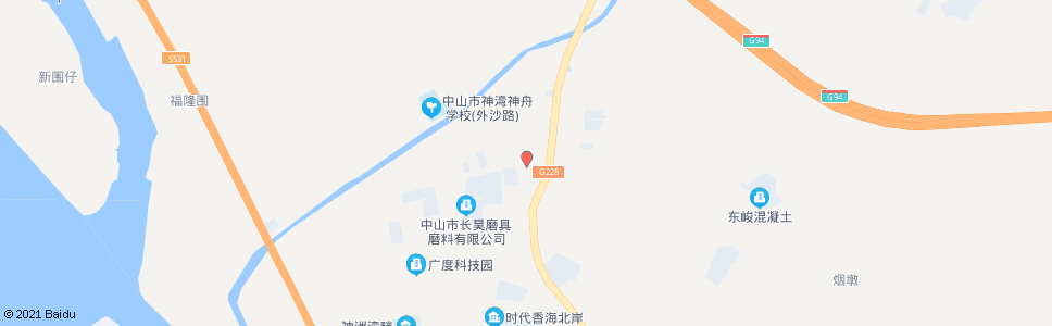 中山沙头工业区路口_公交站地图_中山公交_妙搜公交查询2024