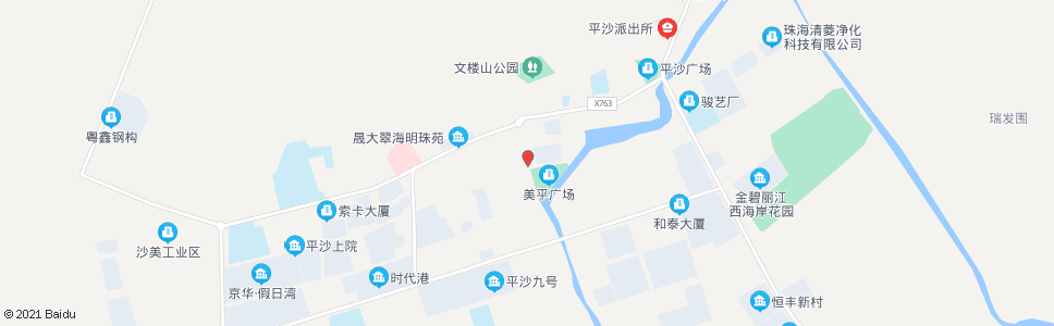 珠海坦洲市场_公交站地图_珠海公交_妙搜公交查询2025