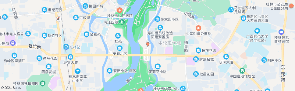 桂林穿山路南口_公交站地图_桂林公交_妙搜公交查询2024