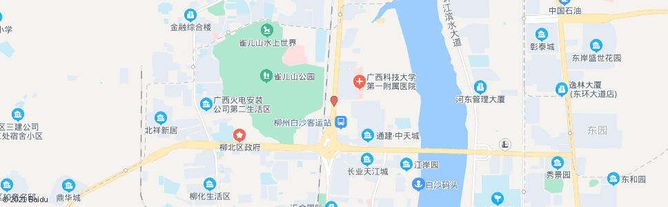 柳州柳州医专一附院路口(白沙客运站)_公交站地图_柳州公交_妙搜公交查询2024