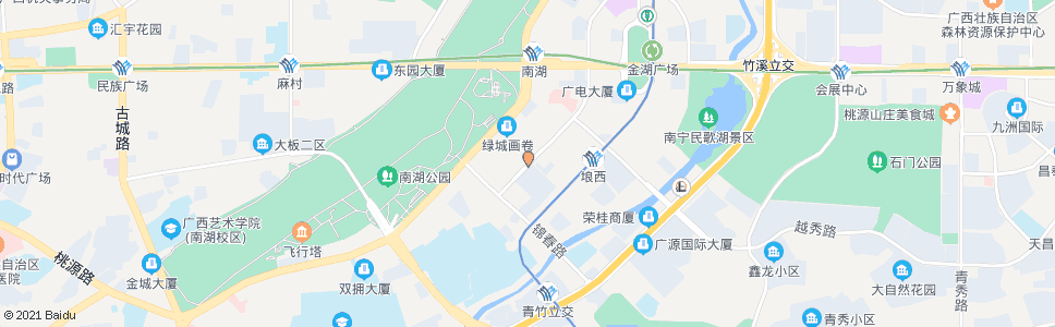 南宁金洲桂春路口_公交站地图_南宁公交_妙搜公交查询2025
