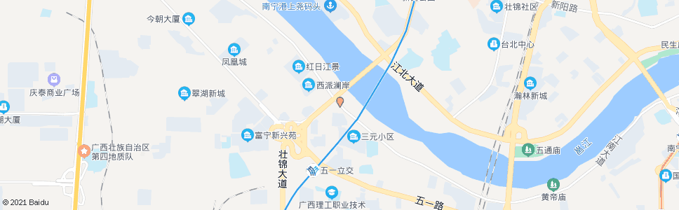 南宁江南中兴桥路口_公交站地图_南宁公交_妙搜公交查询2025