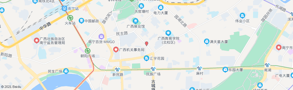 南宁古城建政路口_公交站地图_南宁公交_妙搜公交查询2025