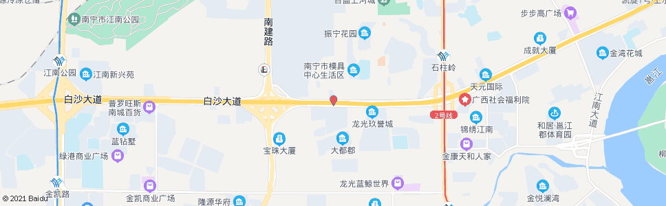 南宁白沙石柱岭路口_公交站地图_南宁公交_妙搜公交查询2025