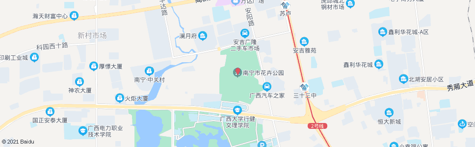 南宁南宁市花卉公园_公交站地图_南宁公交_妙搜公交查询2025