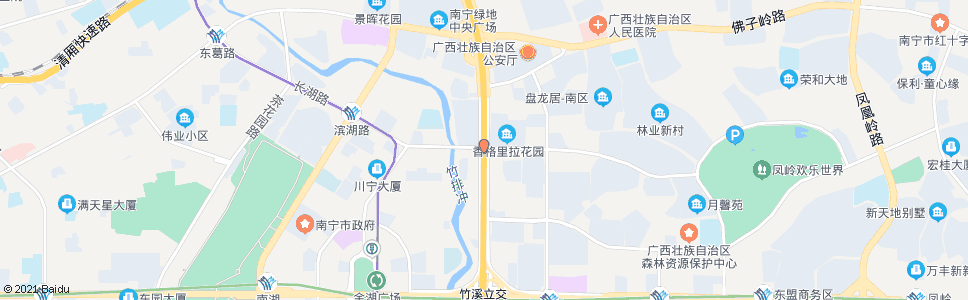 南宁长湖厢竹路口_公交站地图_南宁公交_妙搜公交查询2025