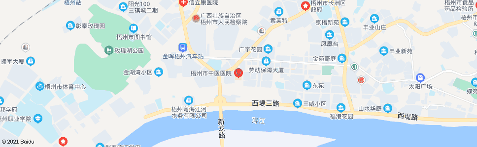 梧州里湖中医院_公交站地图_梧州公交_妙搜公交查询2024