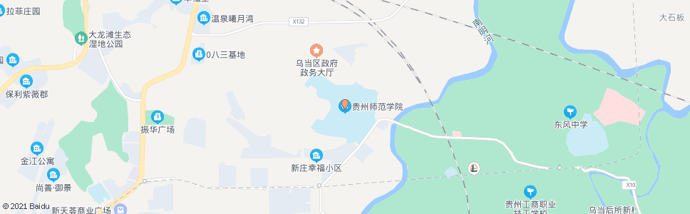 贵阳贵州师范学院_公交站地图_贵阳公交_妙搜公交查询2024