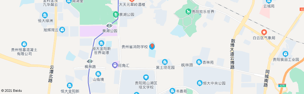 贵阳省消防学校_公交站地图_贵阳公交_妙搜公交查询2025