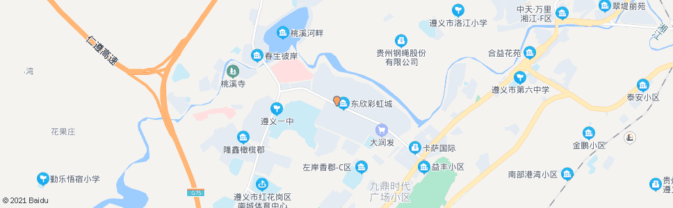 遵义东欣大道_公交站地图_遵义公交_妙搜公交查询2024