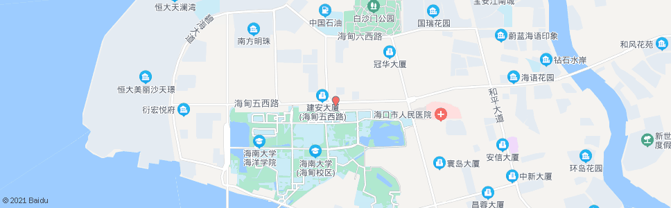 海口怡心路口_公交站地图_海口公交_妙搜公交查询2024